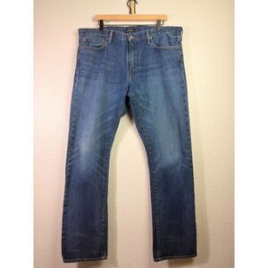 Polo Ralph Lauren Varick Slim Straight Jeans 38x34 Medium Wash Blue Denim